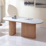 에스터 세라믹 테이블 카페 식당 테이블 긴 대형 템바보드 식탁 1600 1800