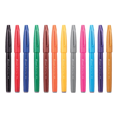 펜텔 붓터치 싸인펜(SES15C) 색상선택