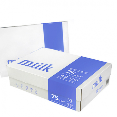 한국제지 75g Milk  복사지 A3(250매) x5권