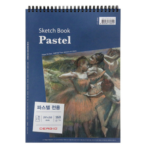 세르지오 파스텔 전용 스케치북 160g(15매)  A4