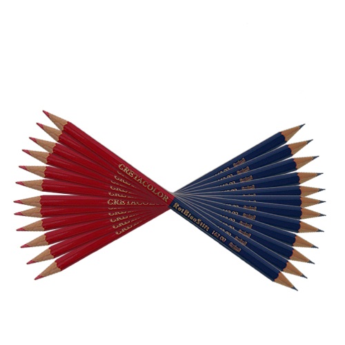 크레타 양쪽 색연필(파랑 & 빨강)