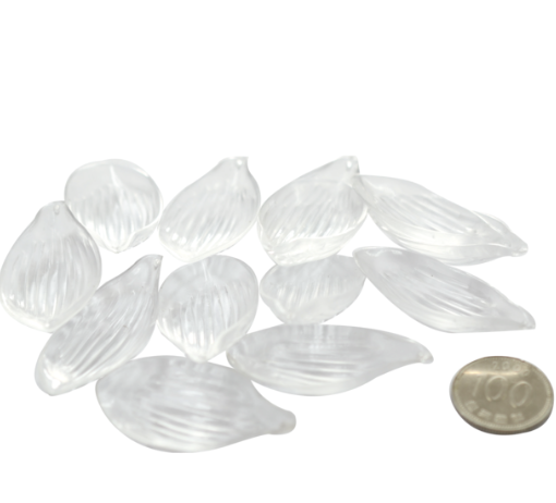데코 꽃잎 접시(5개) - 투명