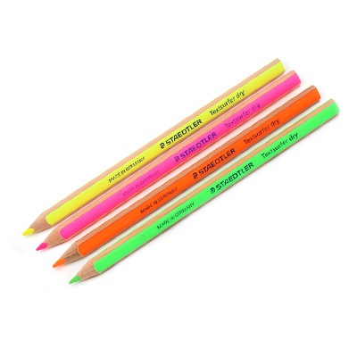 스테딜러 128-64 점보 삼각 색연필(형광) 색상선택