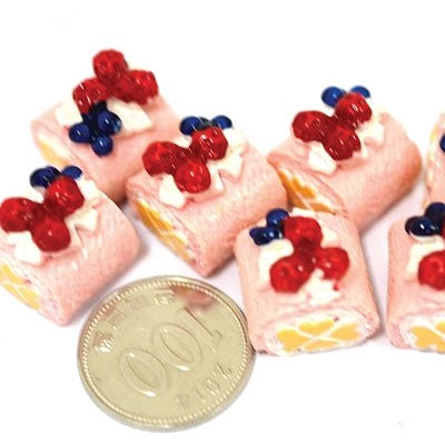 데코 딸기 롤 케이크(3개입)-딸기