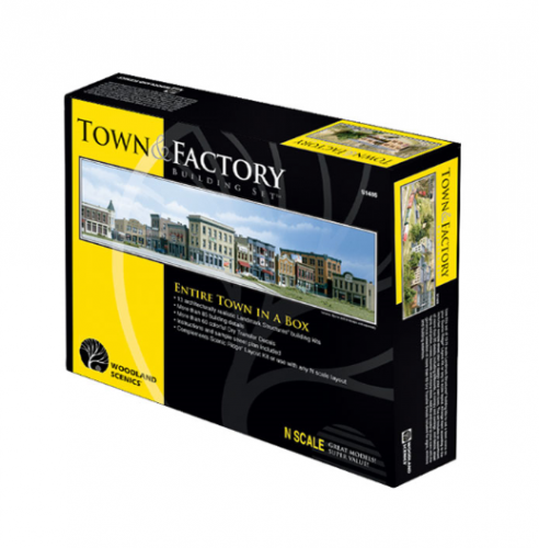 Town and Factory Building Set (N Scale) S1485