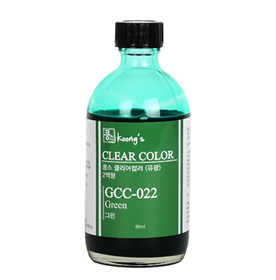 Koongs  클리어 칼라 2액형 GREEN (GCC-022) 80ml