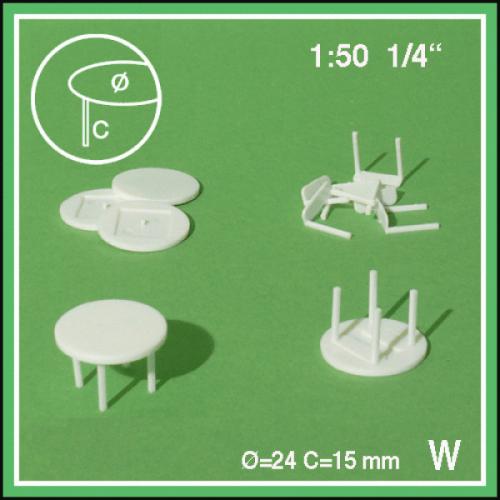 원형 테이블 (24mm) 1:50 (2개입) / FS552090